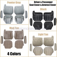 For 99-02 Chevy Tahoe Silverado Gmc Sierra Front Bottom Top Leather Seat Cover For 99-02 Chevy Tahoe Silverado Gmc Sierra Front Bottom Top Leather Seat Cover