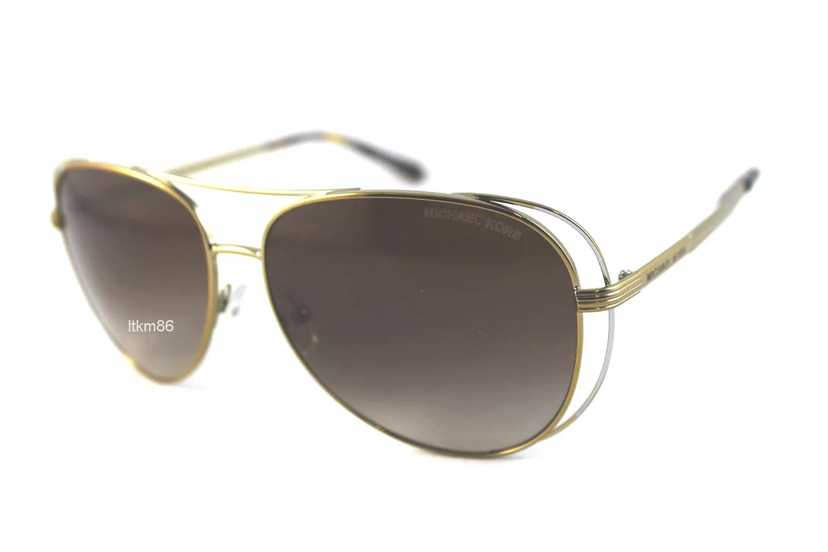 MICHAEL KORS LAI MK1024 119113 Pale Gold Silver Tone Smoke