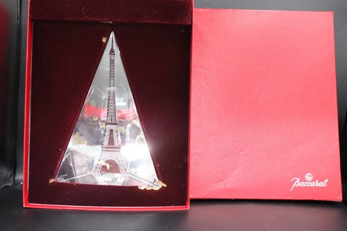 BACCARAT FRANKREICH KRISTALL EIFFELTURM SKULPTUR HOCH 7 5/8" - Bild 3 von 13