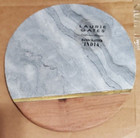 Lauri Gates Handcrafted Wood, Brass and Marble Trivet in Gray B9