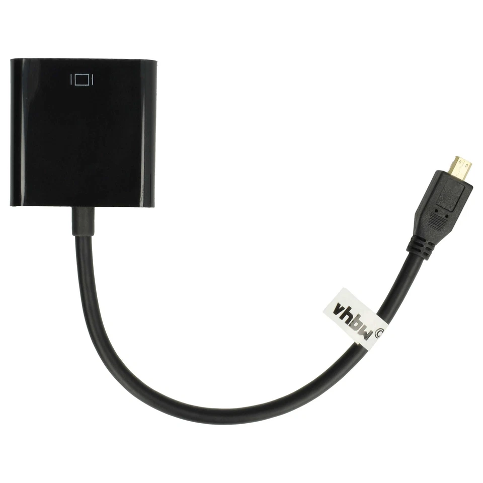HDMI Micro auf VGA Adapter Konverter für Monitor, TV, PC, Laptop, Display - Bild 4 von 4