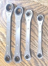 Ratcheting Box End Wrenches. Blackhawk, Stanley. SAE AND METRIC. USA Made EUC