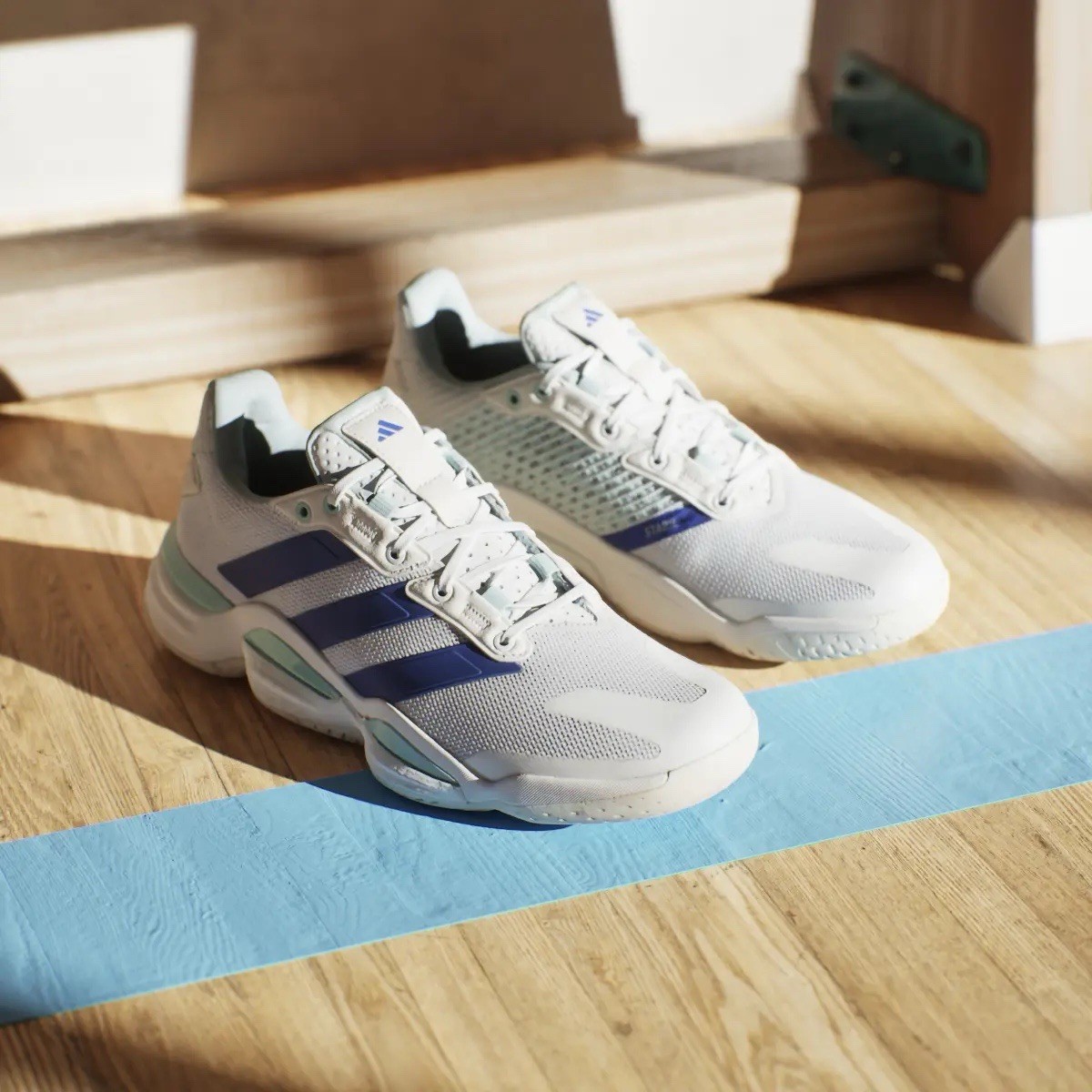 Adidas Stabil 16 Cloud White Lucid Blue Indoor Volleyball 