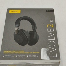 Jabra Evolve2 85 Wireless Stereo Headset Black Bluetooth USB-C Over Ear ANC