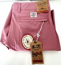 Faherty All-Day Shorts Mens 31 Faded Flag Pink 9" Belt Loop Drawstring 98 NWT