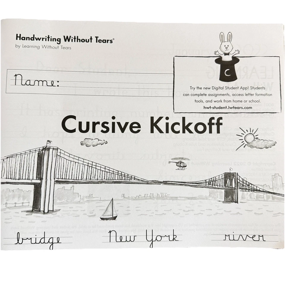 Handwriting Without Tears Cursive Kickoff Workbook - Image 2 of 3
