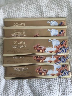 5x Lindt 300g(1500g) Traube Nuss Vollmilch Swiss Premium Schoko (mhd 30.09.26)