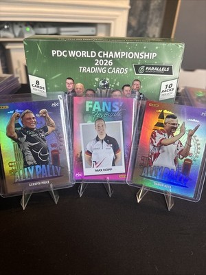 Konvolut Dart Karten Max Hopp GERWYN Price Damon Heta nummerierte Karten Lot 8