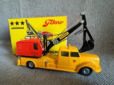 Vintage 1960s Tekno Denmark Scania Vabis Åkerman Truck & Excavator With Box MINT