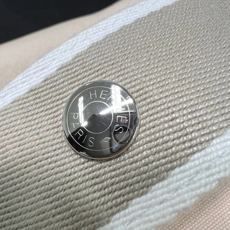 Hermes großes Bride-A-Brac Etui Canvas & Naturel