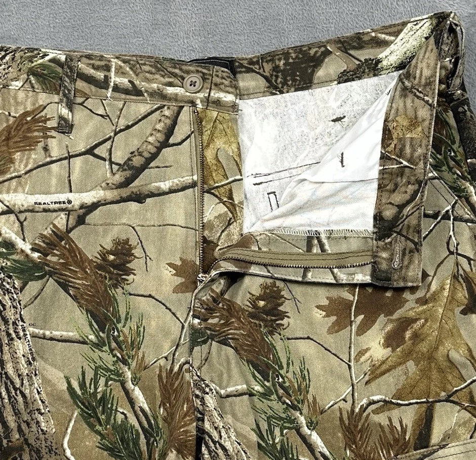 Realtree AP Camo Pants Mens Large (36x31) Brown Cargo Hunting Fishing Outdoor - Image 3 of 4