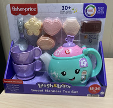 Laugh and Learn Sweet Manners Tea set Smart Stages Sounds Light Up New