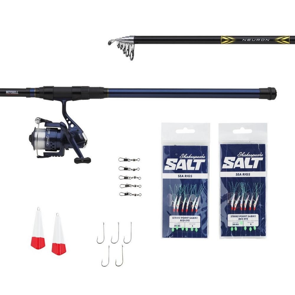 Mitchell Neuron Herring Combo 300-T 300m 30-80g 5000FD Frontbremsrolle 9490₽