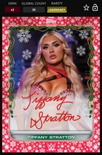WWE Topps Slam Holiday Collection DIGITAL Tiffany Stratton Red Legendary 75 cc