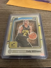 2024-25 Panini Donruss Optic #298 Cody Williams Rated Rookie Silver Holo [RC]