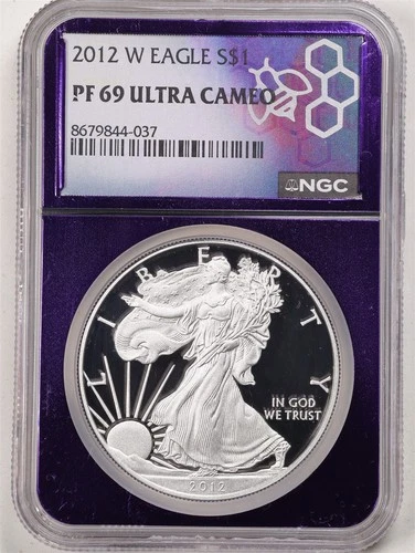 2012-W 1oz Proof Silver American Eagle PF69UCAM NGC 8679844-037