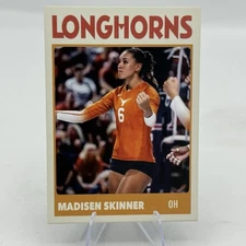 Madisen Skinner Texas Longhorns Volleyball Custom Novelty Art Card