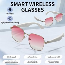 Smart Glasses Eyewear Headset Bluetooth Music Speakers Ai Translator Headphones