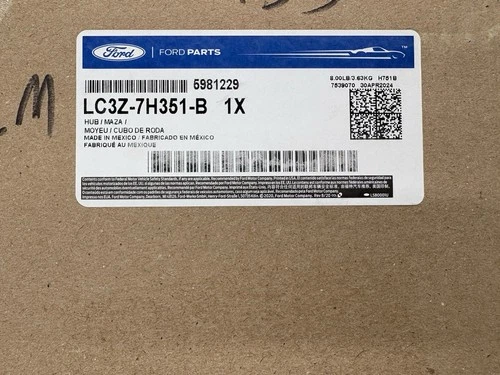 Brand New Genuine 2020-2025 Ford Super Duty Hub Assembly (LC3Z-7H351-B)