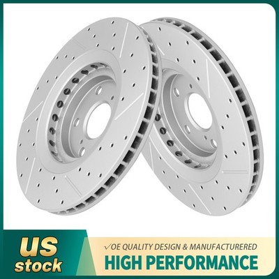 328mm Front Disc Brake Rotors Set For Toyota Highlander Sienna 2011-2020 Nx200t