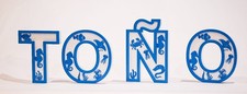 Custom 3D Printed Ocean Baby Name Sign Nursery Wall Decor Personalized Baby Gift