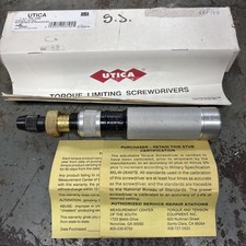 Utica Adjustable Torque Limiting Screwdriver TS-100, 1/4 Hex