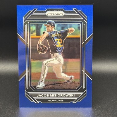 2023 Panini Prizm BLUE Refractor /149 Jacob Misiorowski, Brewers Cy Young Ace 🔥