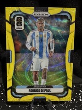2026 Panini Prizm FIFA WC Rodrigo De Paul #14 Yellow Wave /180