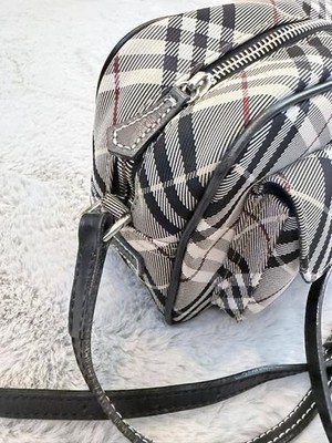 Authentic Burberry Blue Label Nova Check Canvas Crossbody Bag