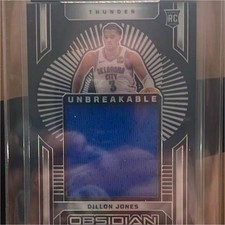 2024-25 Panini Obsidian Unbreakable Memorabilia Patch Dillon Jones Thunder UM-D…