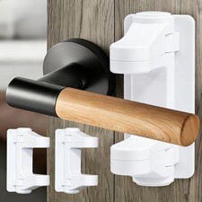 Door Handle Baby Proof, 2 Pack Door Locks for Kids Safety No Drilling, Strong...