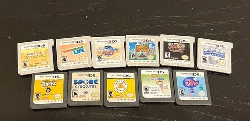 Nintendo 3DS and DS Authentic Game Cartridges Lot of 10