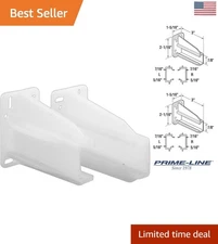 White Plastic Rear Drawer Track Back Plates – Ideal for Side-Mounted Drawers