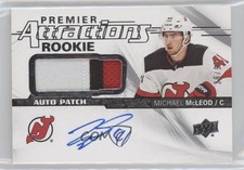 2018 Upper Deck Premier Attractions Rookie 38/99 Michael McLeod #PAR-MM Auto 3y0