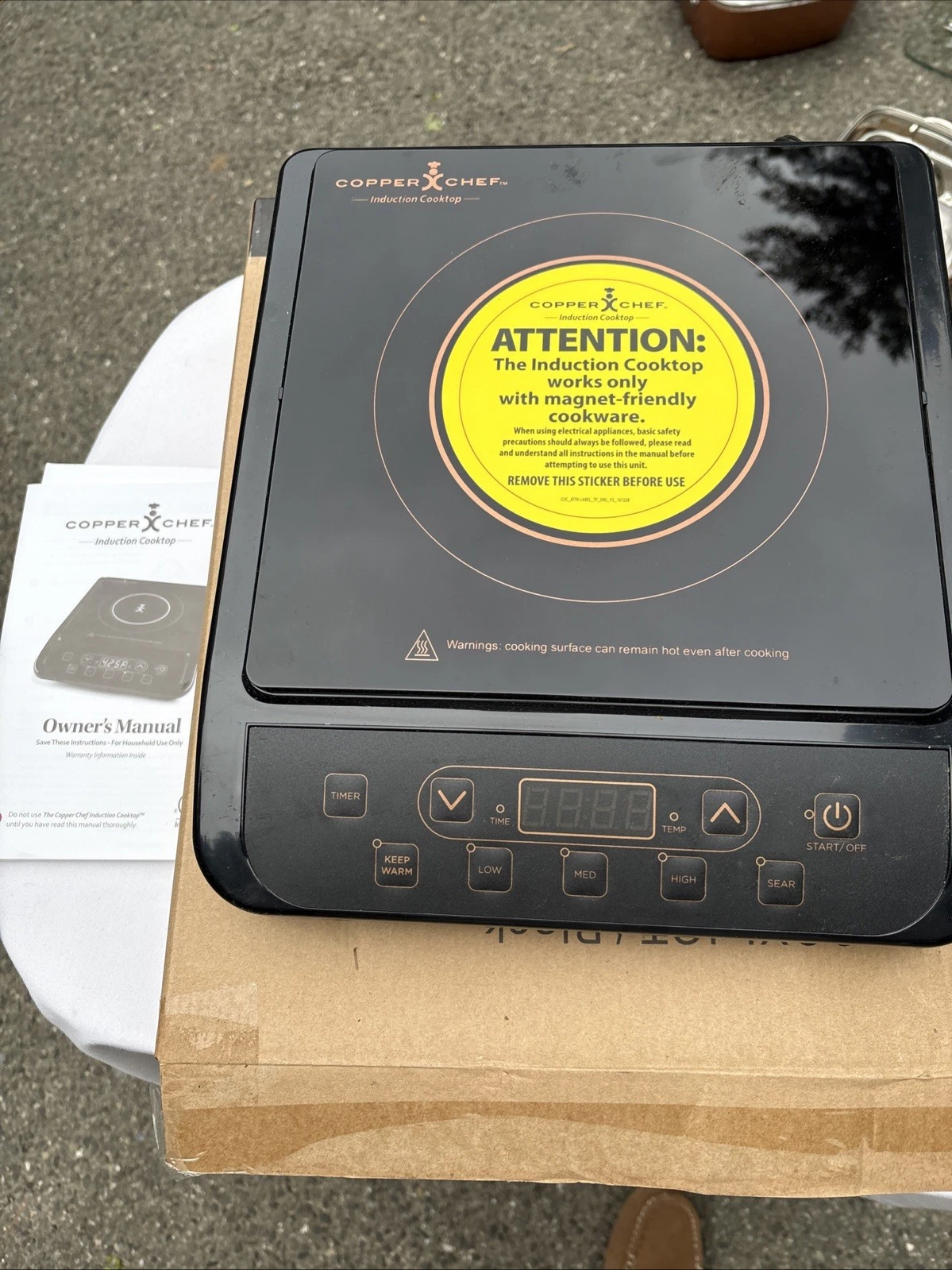 Copper Chef 1300 Watt Induction Cooktop KC16067-00300 NEW Open Box
Opens in a new window or tab