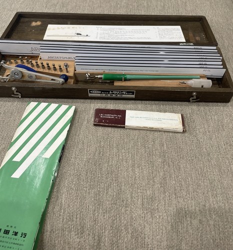Vintage KENT Draftsman Lettering Set Wood Box | eBay