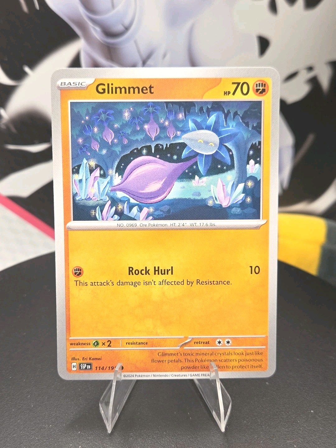 Glimmet 114/191 Sv08: Surging Sparks Regular - Free Shipping - NM - Pokemon