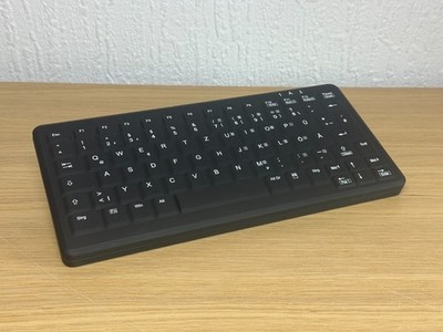 Active Key AK-C4110F Desinfizierbare kompakte kabellose Hygienetastatur schwarz