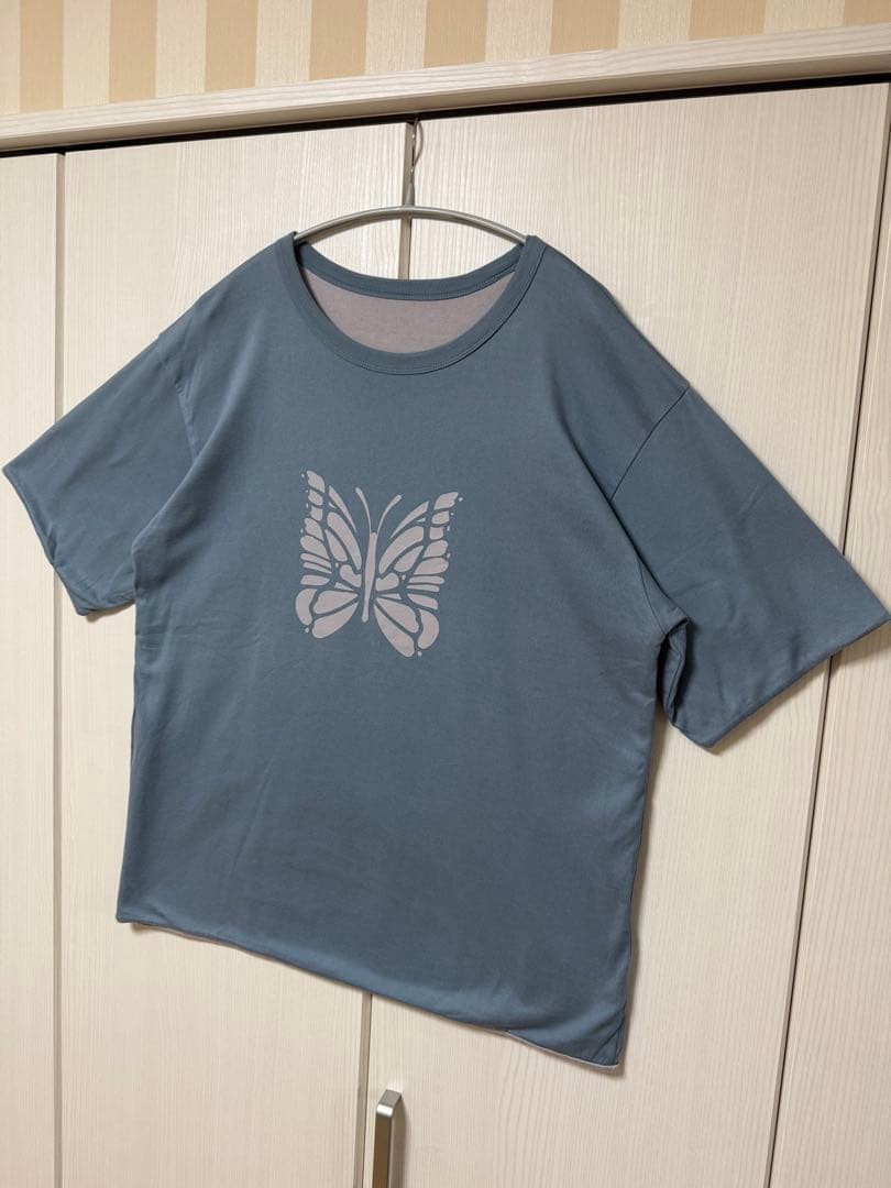 USED NEPENTHES NEEDLES REVERSIBLE SHORT-SLEEVE T-SHIRT, SIZE XL, EXCELLENT CON View 2