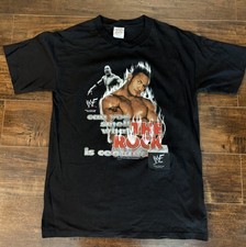 Vintage The Rock WWF Can You Smell What The Rock is Cooking Large T-Shirt