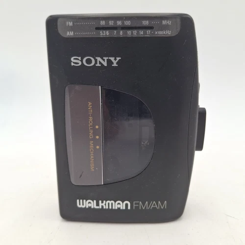 Sony Walkman WM-FX10 AM/FM Cassette Player With Belt Clip Tested Works