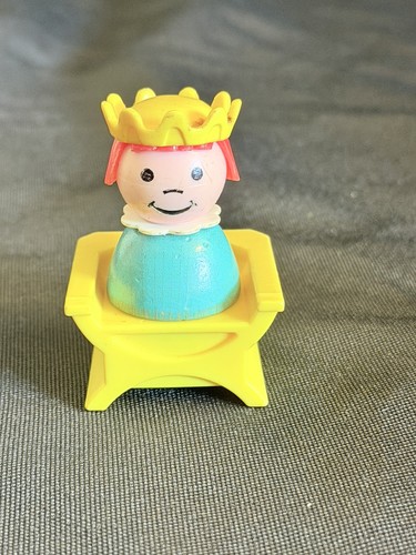 Vintage 1974 Fisher Price Little People #993 Play Family Castle PRINCESS Wood