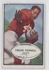 1953 Bowman Emlen Tunnell #53 HOF d0u