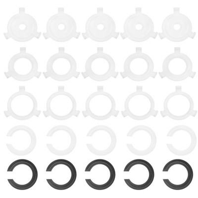 25 Stück Lampenschirm-Adapterring für E27 auf 10mm(3/8'')/E14/E26, Reduzierring