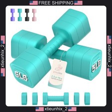 Imagen de Adjustable Dumbbell Set of 2, 2.2-20LB, Anti-slip Handles, Home & Gym