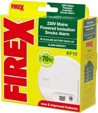 5 x (expiry date. 2030) Kidde Firex KF10 mains-powered ionisation smoke alarm