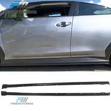 Fits 22-25 Subaru WRX Unpainted Side Skirts Extension Rocker Panel Spoiler Kit