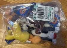 Looney Tunes Plush Bean Bag Set of 5 W/Tags Warner Bros. 1997 VTG NRFB Unopened
