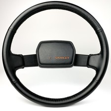 Toyota EP71 Starlet OEM 380mm Steering Wheel 2 Spoke Leather Vintage Rare