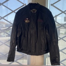Vintage 2000s Harley davidson Leather Riding Jacket Large Men&rsquo;s  Black